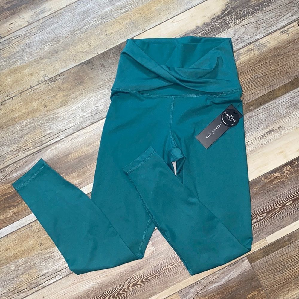 Yoga - Lic - Ious Hi Rise Ankle Length Small North Sea (Color)